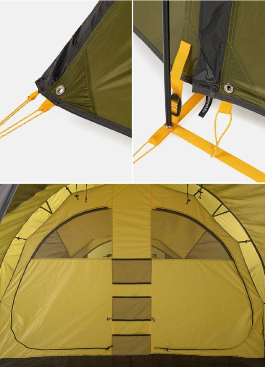 Палатка Naturehike Could Tourer Motercycle NH19ZP013, 40D, сверхлегкая, двухместная, зеленый