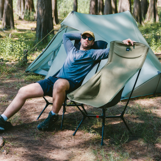 Стул складной ультралегкий Naturehike CNK2550JJ013 Yamami YL01, размер L, алюминий, оливковый