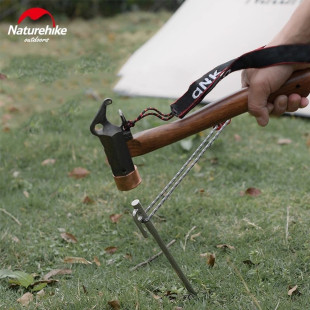 Колышек стальной Naturehike NH19PJ014, 35 см, серый