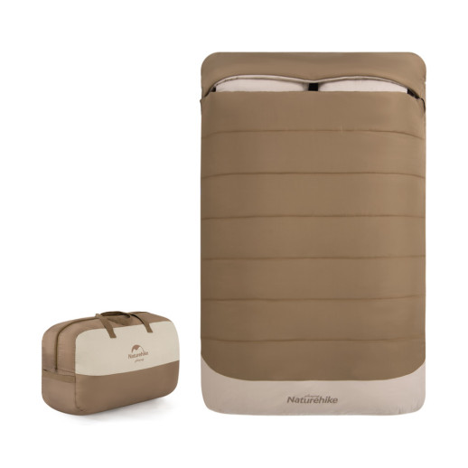 Спальный мешок двухместный Naturehike NH21MSD02, коричневый