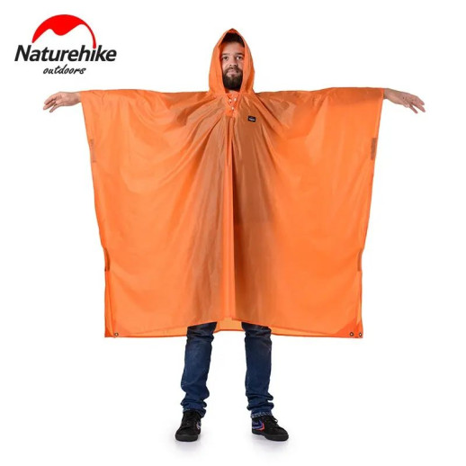 Пончо-тент Naturehike 20D silicone orange NH17D003-M
