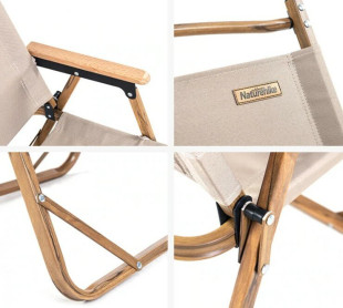 Кресло складное Naturehike MW02 NH19Y002-D, 600D Oxford / алюминий, р-р L, черный