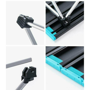 Стол раскладной Naturehike NH19Z008-Z, алюминий, Размер S, серый