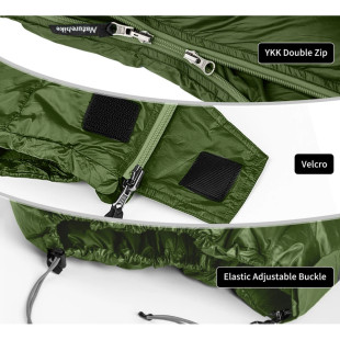 Спальный мешок с натуральным пухом Naturehike CWM295 CNK2300SD013, зеленый