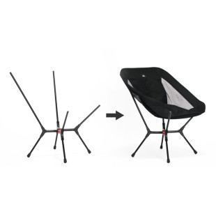 Стул складной ультралегкий Naturehike CNK2550JJ013 Yamami YL01, размер М, алюминий, черный