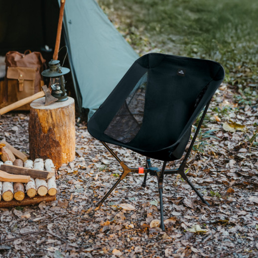 Стул складной ультралегкий Naturehike CNK2550JJ013 Yamami YL01, размер М, алюминий, черный