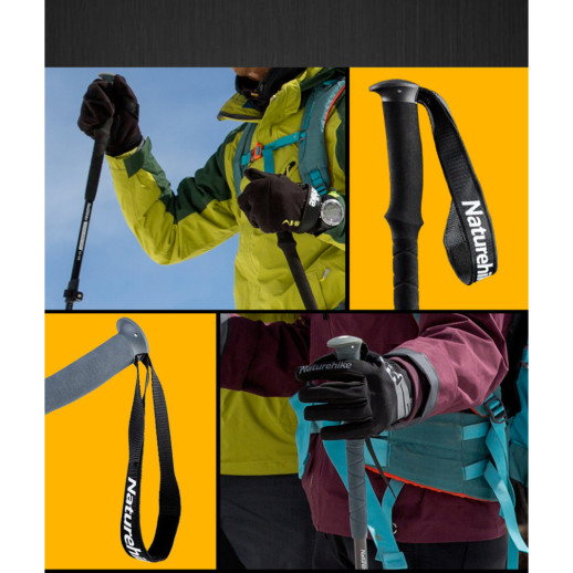 Трекинговая палка Naturehike NH17D017-D, 56-120 см, серая