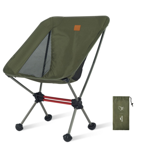Стул складной ультралегкий Naturehike Stellaluna L01 CNK2350JJ017, алюминий, оливковый