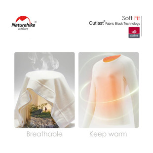 Термо-лонгслив мужской Naturehike NH22NY009, зима, размер XL, черный