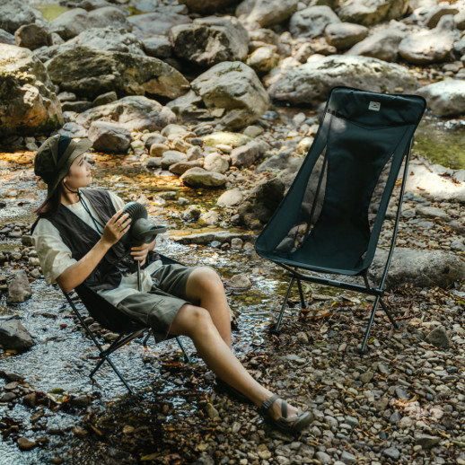 Стул складной ультралегкий Naturehike Stellaluna L04 CNK2450JJ015, размер L, алюминий, серый