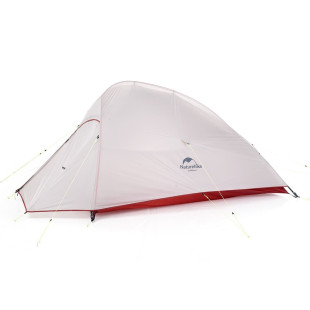 Палатка Naturehike Сloud Up 2 Updated NH17T001-T, 20D сверхлегкая двухместная с футпринтом, серый