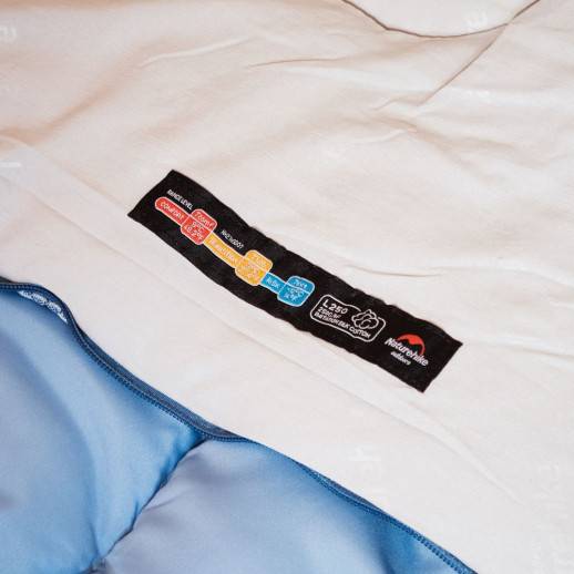 Спальник с капюшоном Naturehike L250 NH21MSD07, (9°C), правый, голубой
