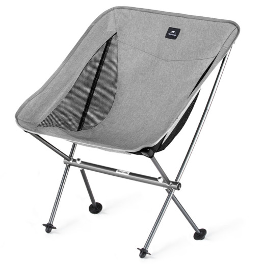 Стул складной ультралегкий Naturehike Stellaluna L04 CNK2450JJ015, размер М, алюминий, серый