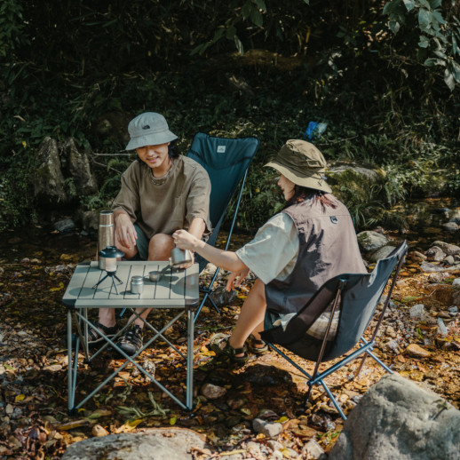 Стул складной ультралегкий Naturehike Stellaluna L04 CNK2450JJ015, размер М, алюминий, серый