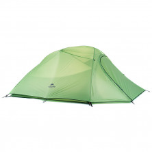 Палатка Naturehike Сloud Up 2 Updated NH17T001-T, 210T сверхлегкая двухместная с футпринтом, зеленый
