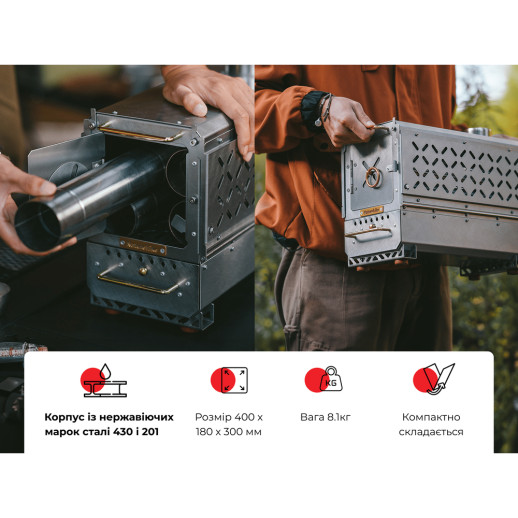Кемпинговая печь твердотопливная Naturehike CNK2300CW021