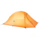 Палатка Naturehike Сloud Up 2 Updated NH17T001-T, 210T сверхлегкая двухместная с футпринтом, оранжевый