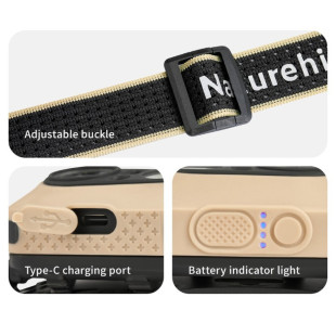 Фонарь налобный Naturehike CNK2450ZM015, песочный