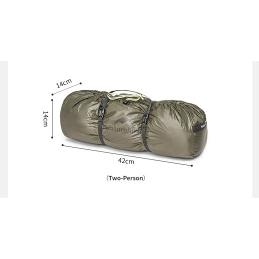 Палатка двухместная Naturehike Opalus, UL, CNK2450WS036, темно-зеленая