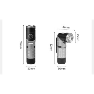 Фонарь с клипсой Naturehike CNK2450ZM013, черно-серый
