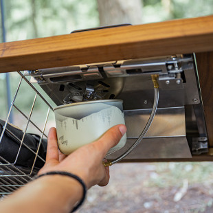 Горелка-стол кемпинговый Naturehike NH20RJ001, черный