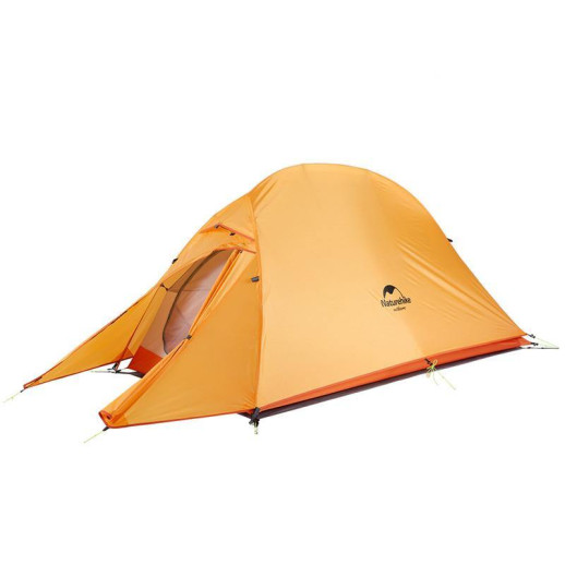 Палатка Naturehike Сloud Up 1 Updated NH18T010-T, 210T сверхлегкая одноместная с футпринтом, оранжевый