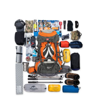 Рюкзак туристический Naturehike NH70B070-B, 70 л+5 л, черный
