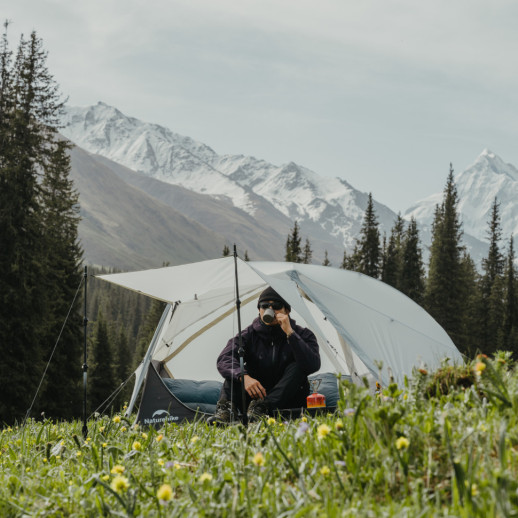 Палатка двухместная ультралегкая Naturehike Star River UL CNK2450WS022, серая