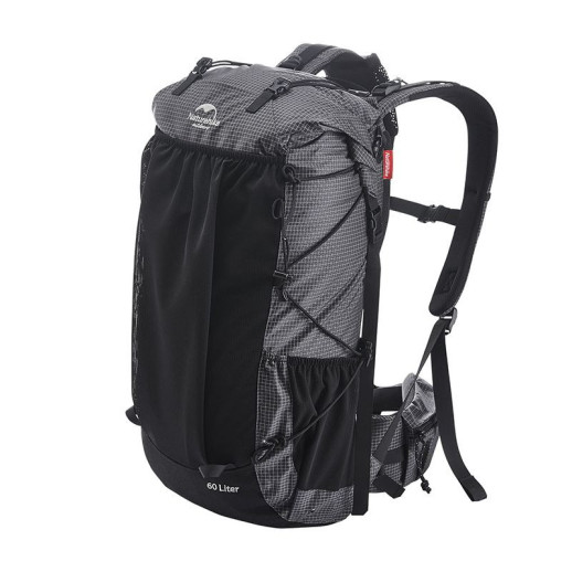 Рюкзак туристический Naturehike Rock NH19BP095, 60+5 л, графит в клетку