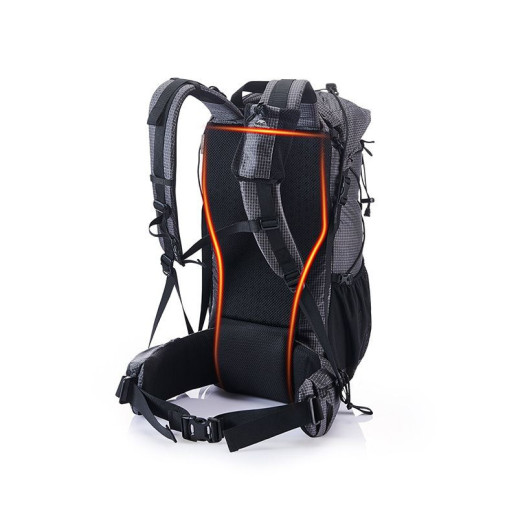 Рюкзак туристический Naturehike Rock NH19BP095, 60+5 л, графит в клетку