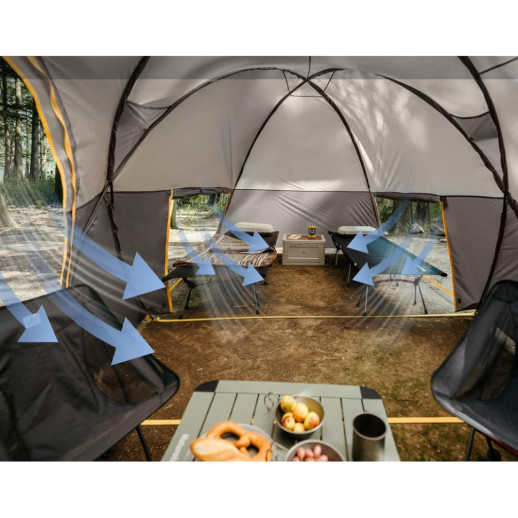 Палатка шестиместная Naturehike, KOTA 6, CNK2450WS031, 75D, светло-коричневая