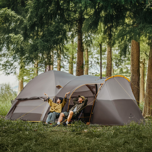 Палатка шестиместная Naturehike, KOTA 6, CNK2450WS031, 75D, светло-коричневая