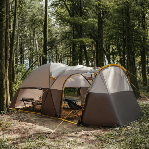 Палатка шестиместная Naturehike, KOTA 6, CNK2450WS031, 75D, светло-коричневая