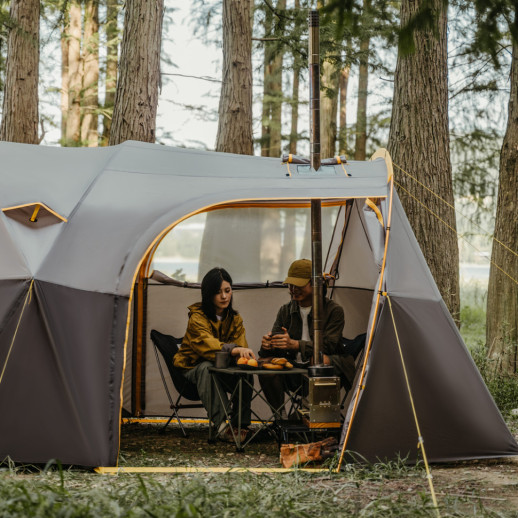 Палатка шестиместная Naturehike, KOTA 6, CNK2450WS031, 75D, светло-коричневая
