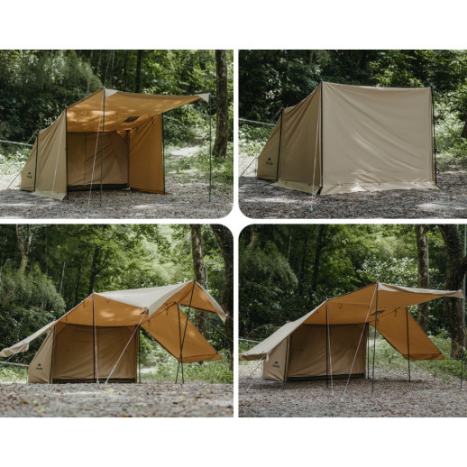 Палатка одноместная с тентом Naturehike CNK2450WS026, коричневая