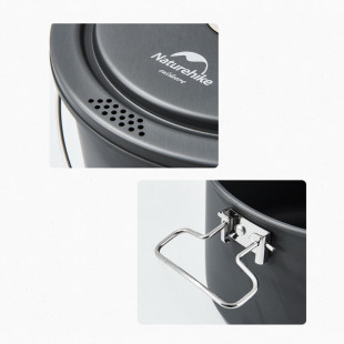 Набор посуды (кастрюля, котелок, сковорода, чайник) Naturehike CNH22CJ002, алюминий