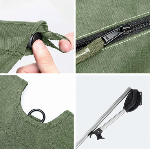 Кровать складная Naturehike XJC05 NH20JJ001, Полиэстер Oxford / алюминий (хаки)