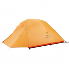 Палатка Naturehike Cloud Up 3 Updated NH18T030-T, 210T сверхлегкая трехместная с футпринтом, оранжевый