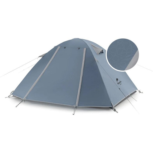 Палатка двухместная Naturehike P-Series NH18Z022-P, 210T/65D, темно-синий
