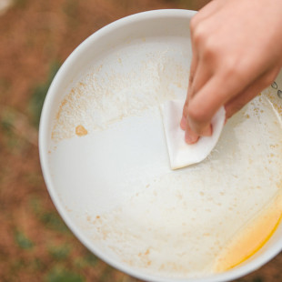 Сковородка со складной ручкой Naturehike CNK2450CF013, 17,5 см, алюминий, белая