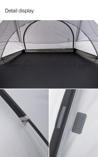 Палатка Naturehike Cloud Fun NH19ZP006, 210T / Silver Coated, трехместная, белый