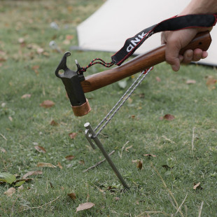 Колышек стальной Naturehike NH19PJ014, 30 см, серый