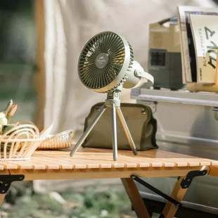 Вентилятор с ночником Naturehike NH22ZM001, темно-зеленый