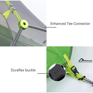 Палатка Star River II (2-х местная) 20D silicone New version + footprint green NH17T012-T