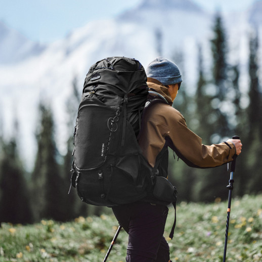 Рюкзак туристический Naturehike CNK2450XB014, 70 л, черный, L