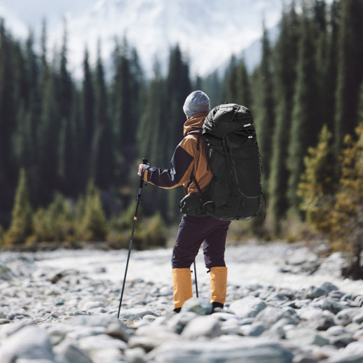 Рюкзак туристический Naturehike CNK2450XB014, 70 л, черный, L
