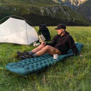 Матрас двойной Naturehike CNK2550WS019, 65 мм, с мешком для надувания, синий