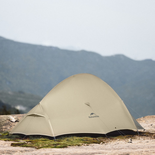 Палатка сверхлегкая одноместная Naturehike Cloud Up Base 1 Tent Pro CNK2350WS020, песочная