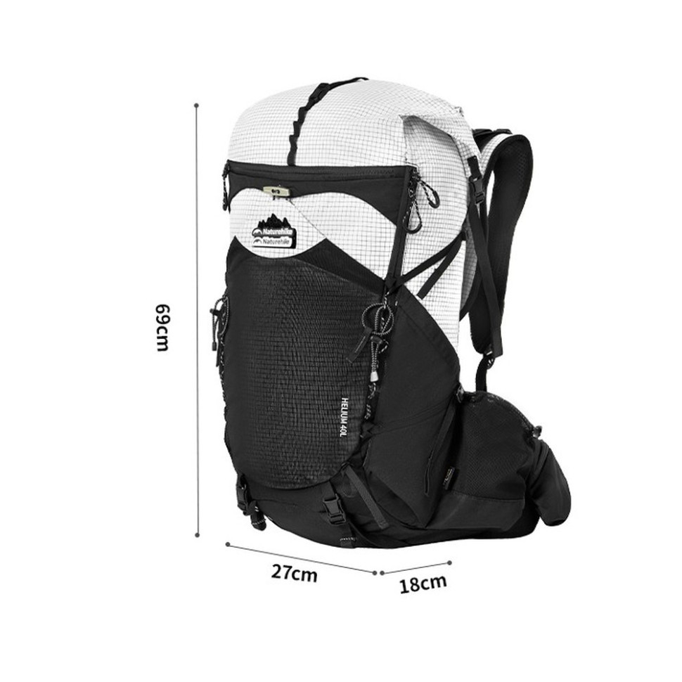 Рюкзак туристический Naturehike Helium CNK2450XB016, 40 л, черный