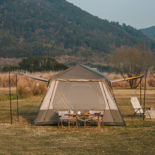 Палатка шестиместная Naturehike Cape 8.4 CNK2450WS050 с быстрым раскрытием, серо-коричневая